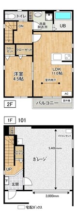 つくばＢＡＳＥ　　Ｅ棟の物件間取画像